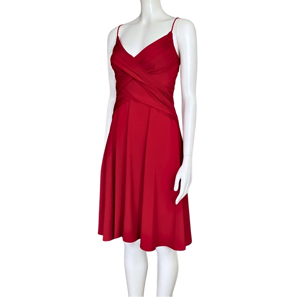 Vintage Y2K Red Hoco Cocktail Dress Medium Homecoming Wedding Guest Retro Vampy - Picture 3 of 11
